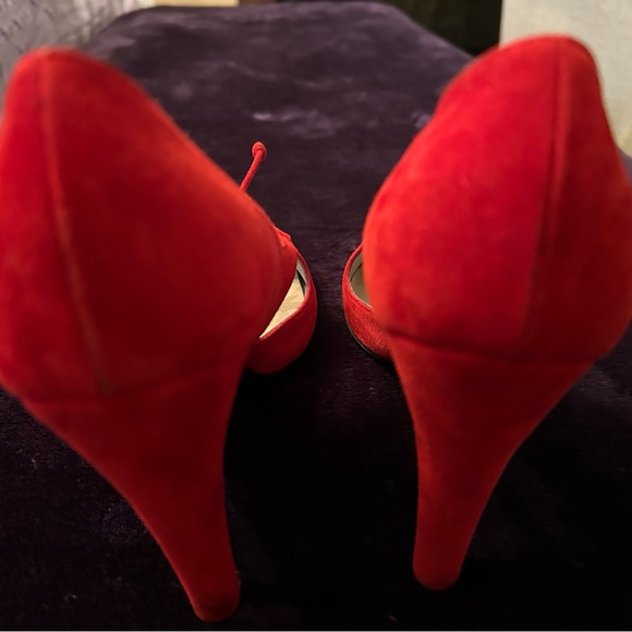 Sigerson Morrison red suede shoes - Picture 3 of 4